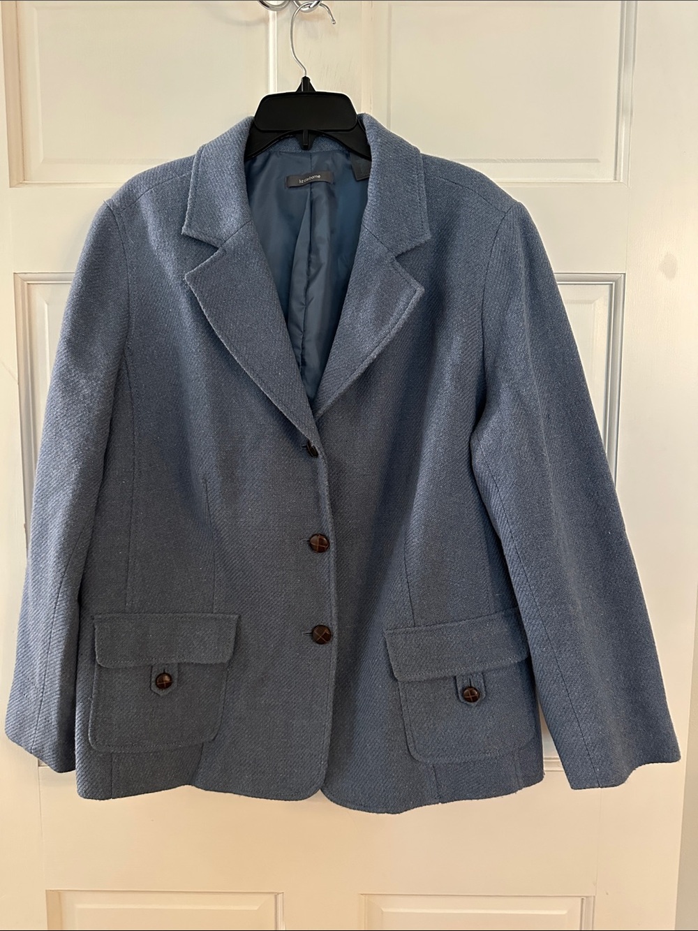 Liz Claiborne Soft Light Blue Tailored Blazer